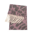 Fringed Leopard Print Scarf - DippedShop Wholesale - #3987