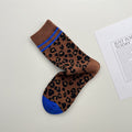 Leopard Print Crew Socks - DippedShop Wholesale - #7043