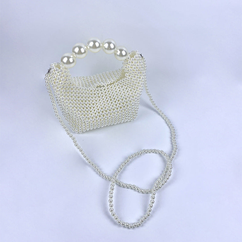 Handmade Pearl Beaded Evening Purse - DippedShop Wholesale - #0995
