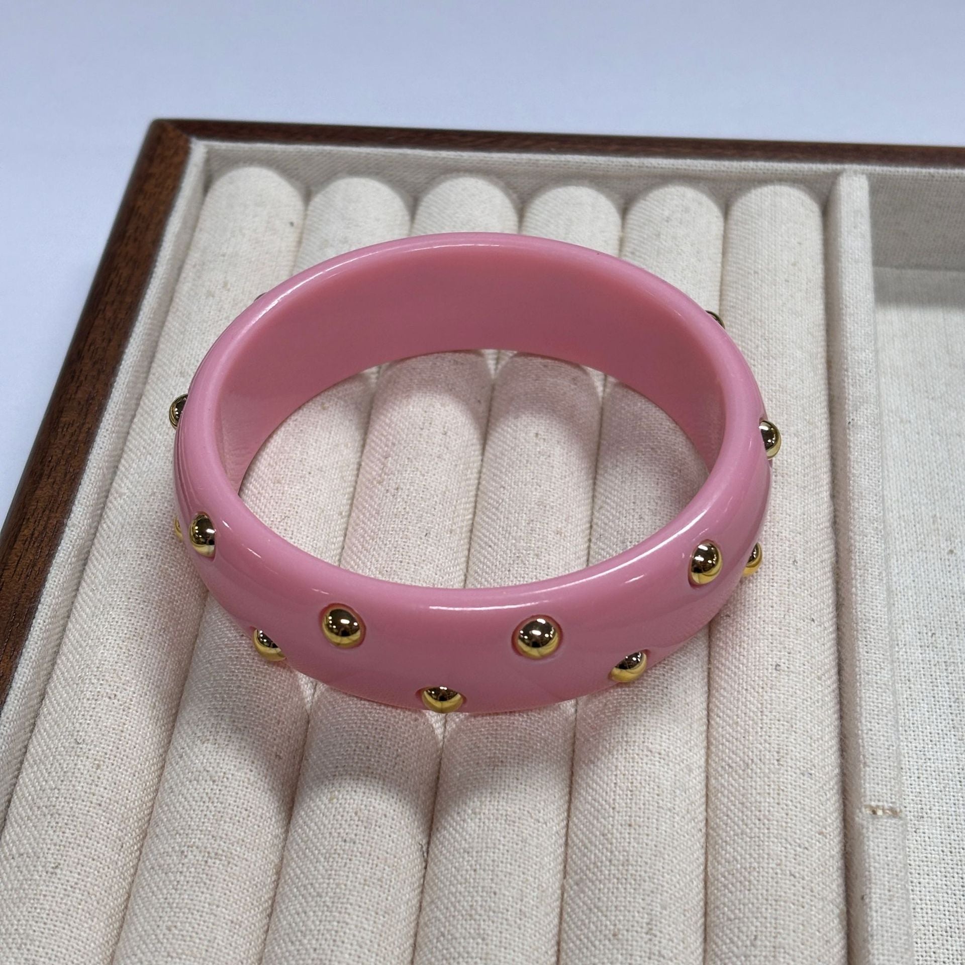 Punk Style Round Rivet Wide Ba - DippedShop Wholesale - #9635