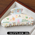 Sweet Santa Claus Print Hair Claws 6W6HCP1697