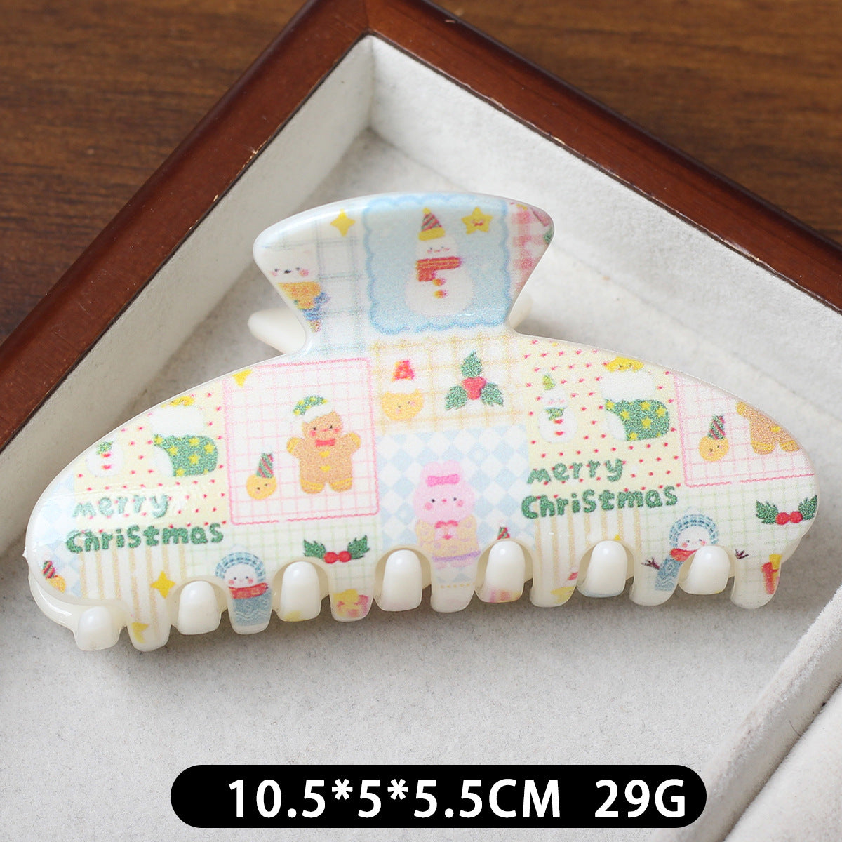 Sweet Santa Claus Print Hair Claws 6W6HCP1697