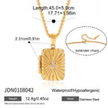 Trendy Oval Pendant Photo Locket Necklace 6W6JNC405L