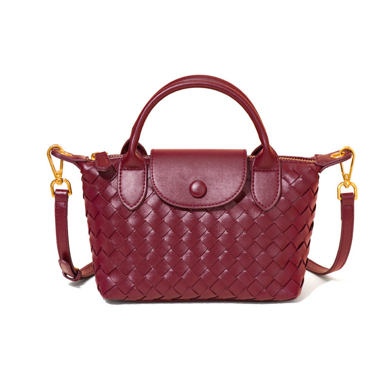 Trendy Handmade Woven Dumpling Crossbody Bag 6W10BBG2422