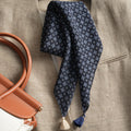 Simple Polka Dots Print Tassel Silk Scarf 6W6NSI200