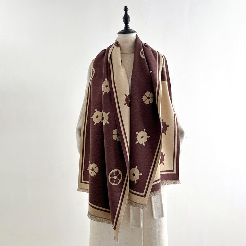 Jacquard Shawl Scarf - DippedShop Wholesale - #6995