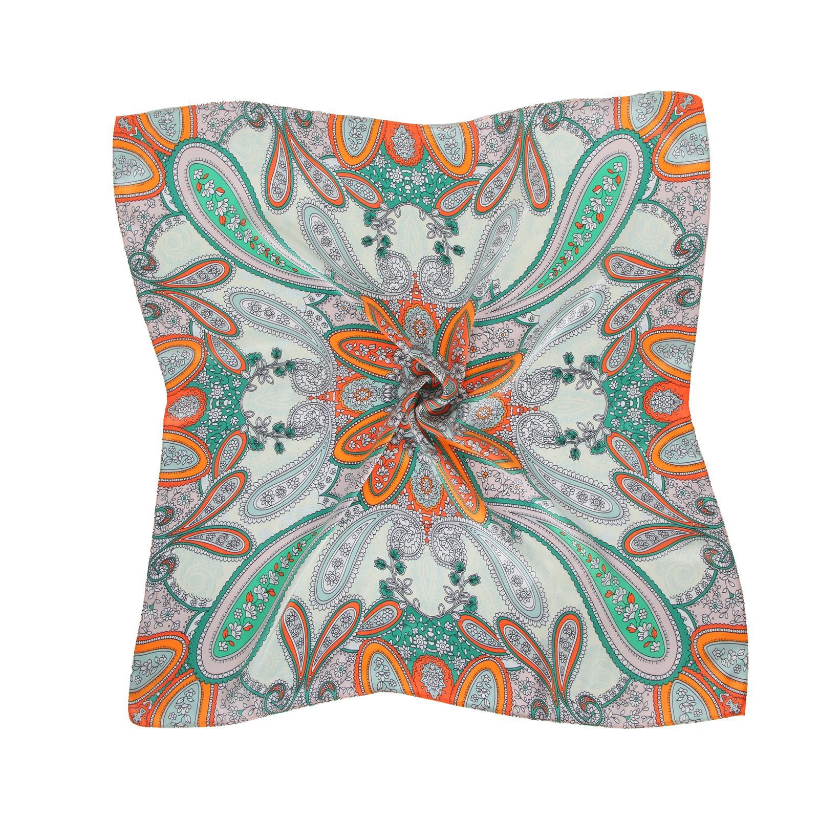 Vintage Cashew Print Square Silk Scarf 6W6NSI179