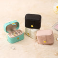 Trendy PU Leather Travel Mini Jewelry Case 6W13HSJ112