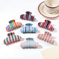 Striped Hair Claw - DippedShop Wholesale - #5267