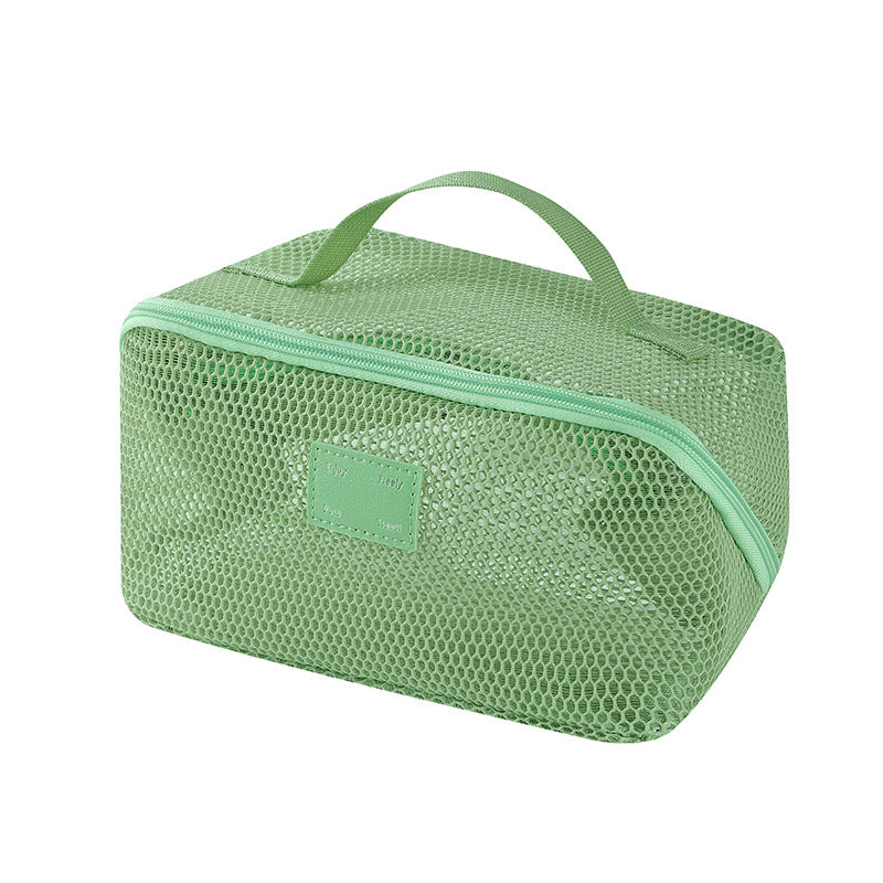 Simple Solid Color Mesh Hollow Makeup Bag MK2BW6S10BOB105