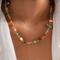 Crystal Bead Choker Necklace - DippedShop Wholesale - #2819