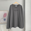 Letter Print Pullover T-Shirt - DippedShop Wholesale - #7427