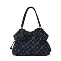 Casual Distressed Star Pattern Denim Shoulder Bag 6W10BBG1356