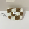 Sweet Floral Pattern Plush Cosmetic Bag 6C5CO276