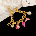 Chunky Starfish Shell Charm Li - DippedShop Wholesale - #5651