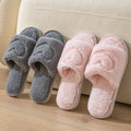 Fuzzy Plush Indoor Slippers - DippedShop Wholesale - #4419