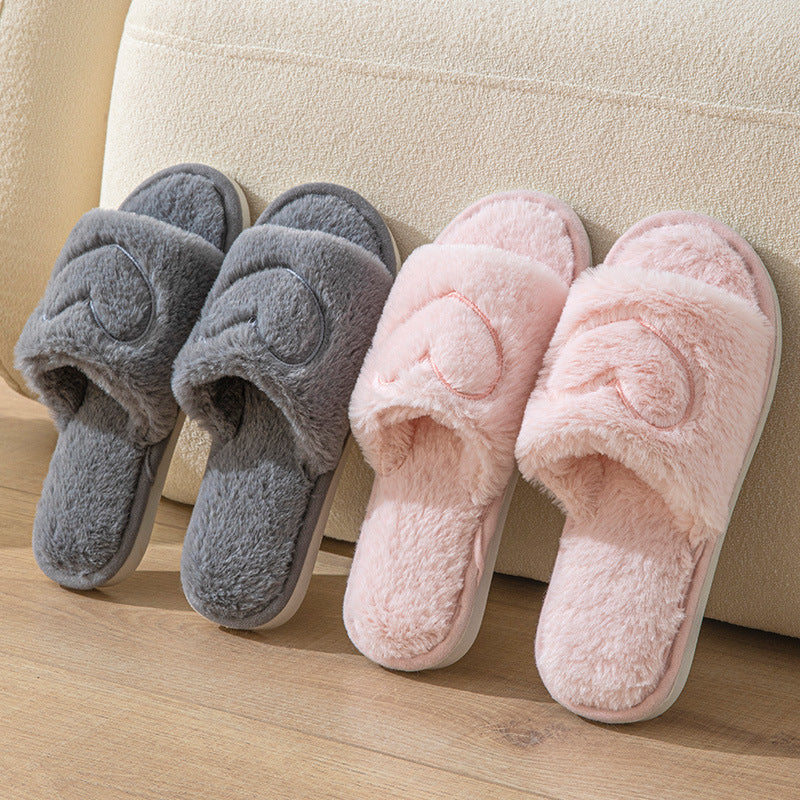 Fuzzy Plush Indoor Slippers - DippedShop Wholesale - #4419