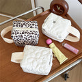 Retro Leopard Print Quilted Shell Makeup Bag MK2BW6S10BOB69