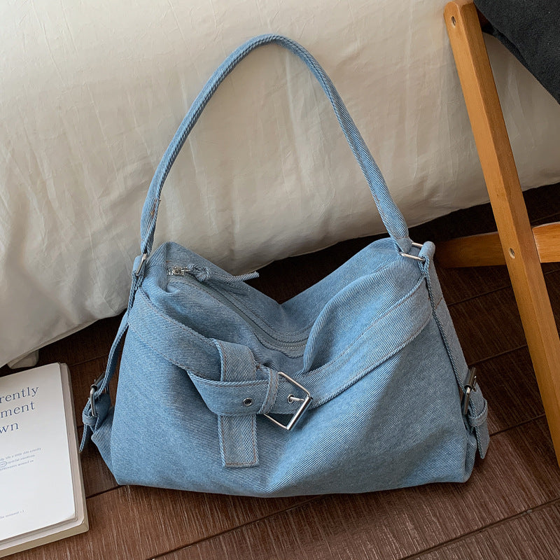 Chic Denim Large Capacity Shoulder Bag 6W10BBG1352