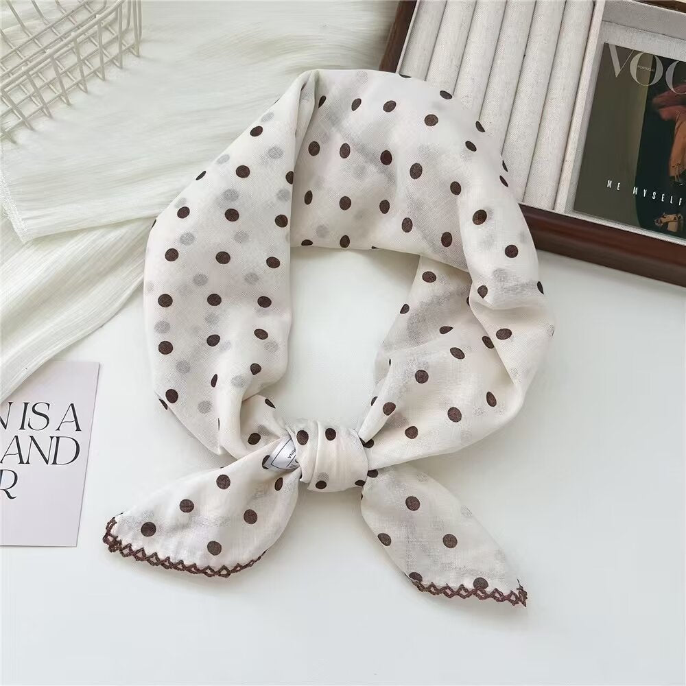 Flower Print Square Scarf - DippedShop Wholesale - #0803
