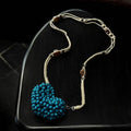 Cute Hand Made Colorful Beaded Heart Crossbody Bag 8CW6BBG520L