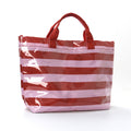 Simple Color Block Striped Large Capacity Tote Bag MK2BLW6W10BBG552