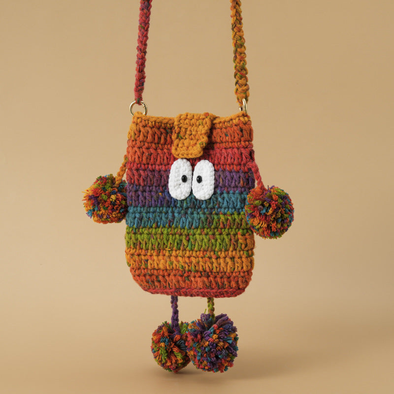 Creative Monster Colorful Crochet Crossbody Bag MK2CCR6W10BBG434