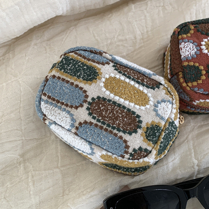 Vintage Embroidery Portable Mini Makeup Bag MK2BW6S10BOB74