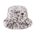 Simple Leopard Print Fluffy Plush Bucket Hat 6W6HAT823