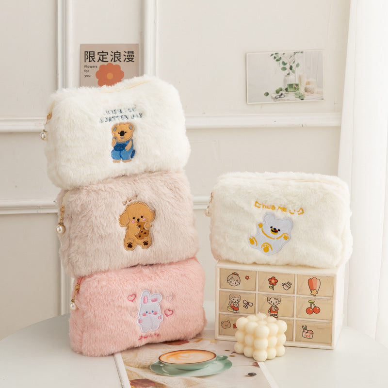Plush Rabbit Cosmetic Bag - DippedShop Wholesale - #8131