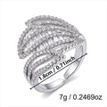 Butterfly Rhinestone Open Ring - DippedShop Wholesale - #6867