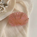 Creative Shell Shape Rhinestones Acetate Hair Clip MK2PM6W6HCP12
