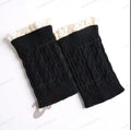 Winter Lace Trim Warm Cable Knitted Boot Cuffs 6W8FSO877