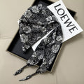 Vintage Leopard Print Versatile Silk Scarf 6W6NSI239