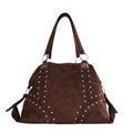 Vintage Large Capacity Studded Tote Bag 6W10BBG1858