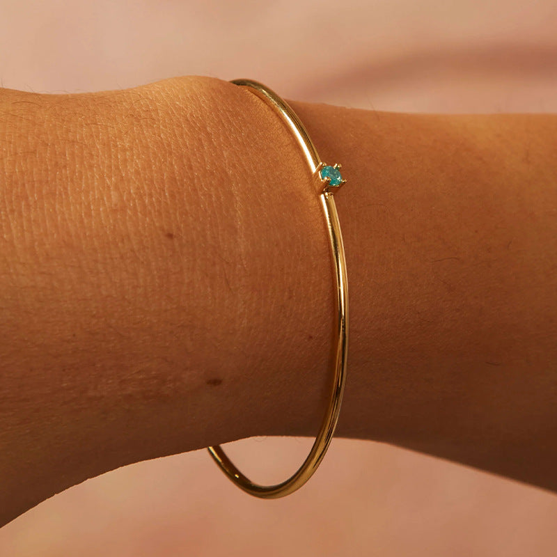 Minimalist Gold Plated Zirconi - DippedShop Wholesale - #0483