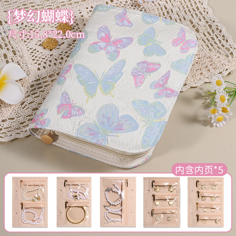 Trendy Butterfly Pattern Jewelry Organizer Bag 8CW6BOB360
