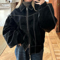 Vintage Leather Oversize Jacket - DippedShop Wholesale - #3603