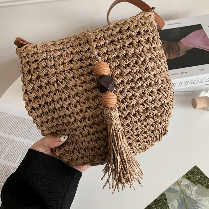 Bohemian Woven Crossbody Bag - DippedShop Wholesale - #4595