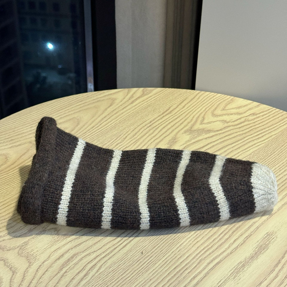 Two Tone Striped Slouchy Beanie - DippedShop Wholesale - #0051