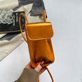 Glossy PU Leather Crossbody Mini - DippedShop Wholesale - #3699
