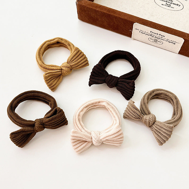 Minimalist Solid Color Bowknot Hair Tie MK2BW6W6HHT04