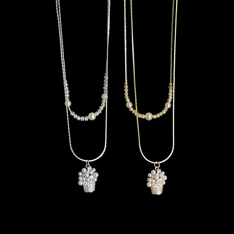 Cupcake Pendant Choker Necklace - DippedShop Wholesale - #1107