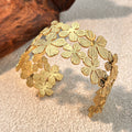 Stylish Gold Plated Flower Wid - DippedShop Wholesale - #4355
