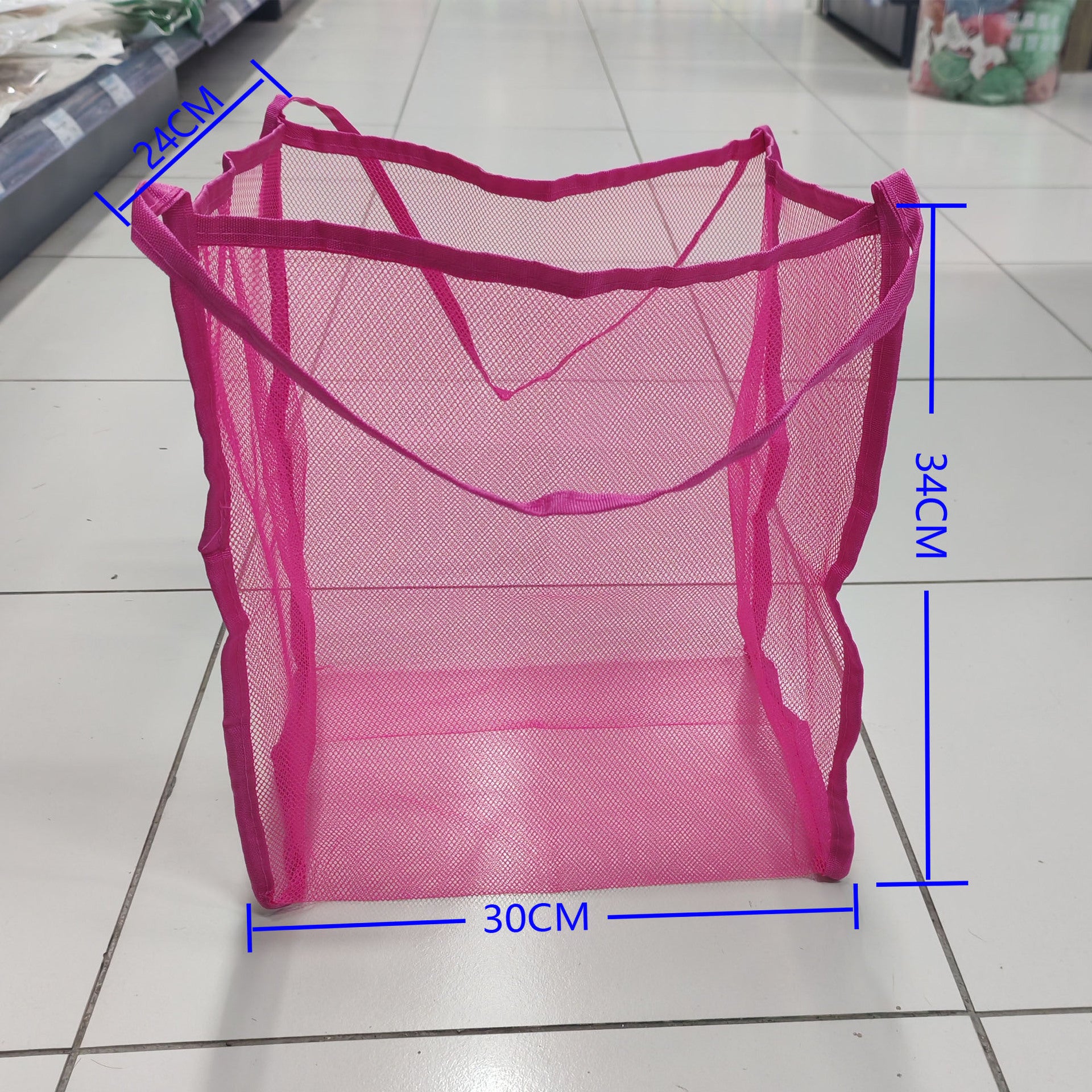 Solid Color Transparent Mesh Storage Bag 8BW6BOB79L