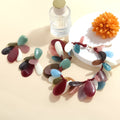 Colorful Irregular Resin Necklace - DippedShop Wholesale - #9043