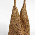 Hollow Woven Straw Shoulder Bag - DippedShop Wholesale - #5059