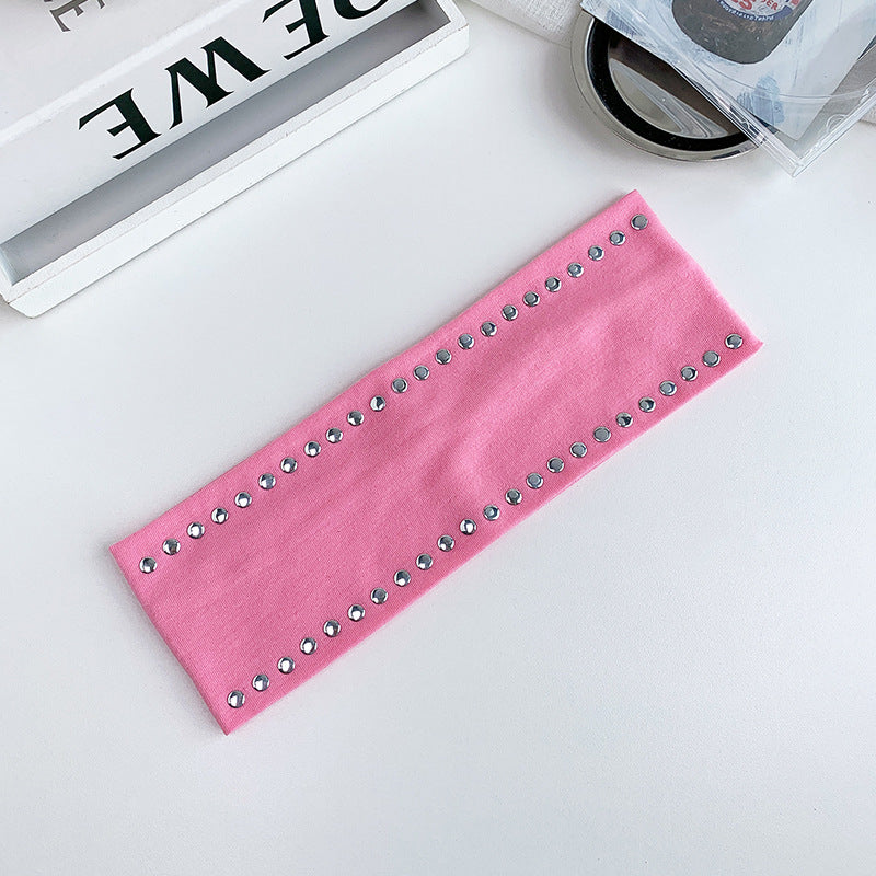 Metal Rivet Wide Headband - DippedShop Wholesale - #5251