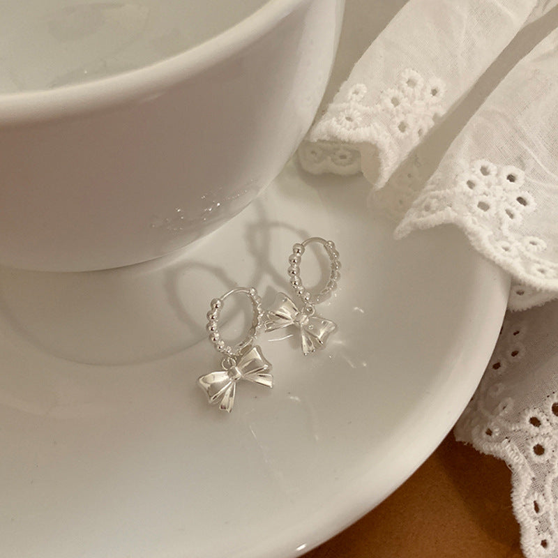 Bow Knot Huggie Earrings - DippedShop Wholesale - #0803