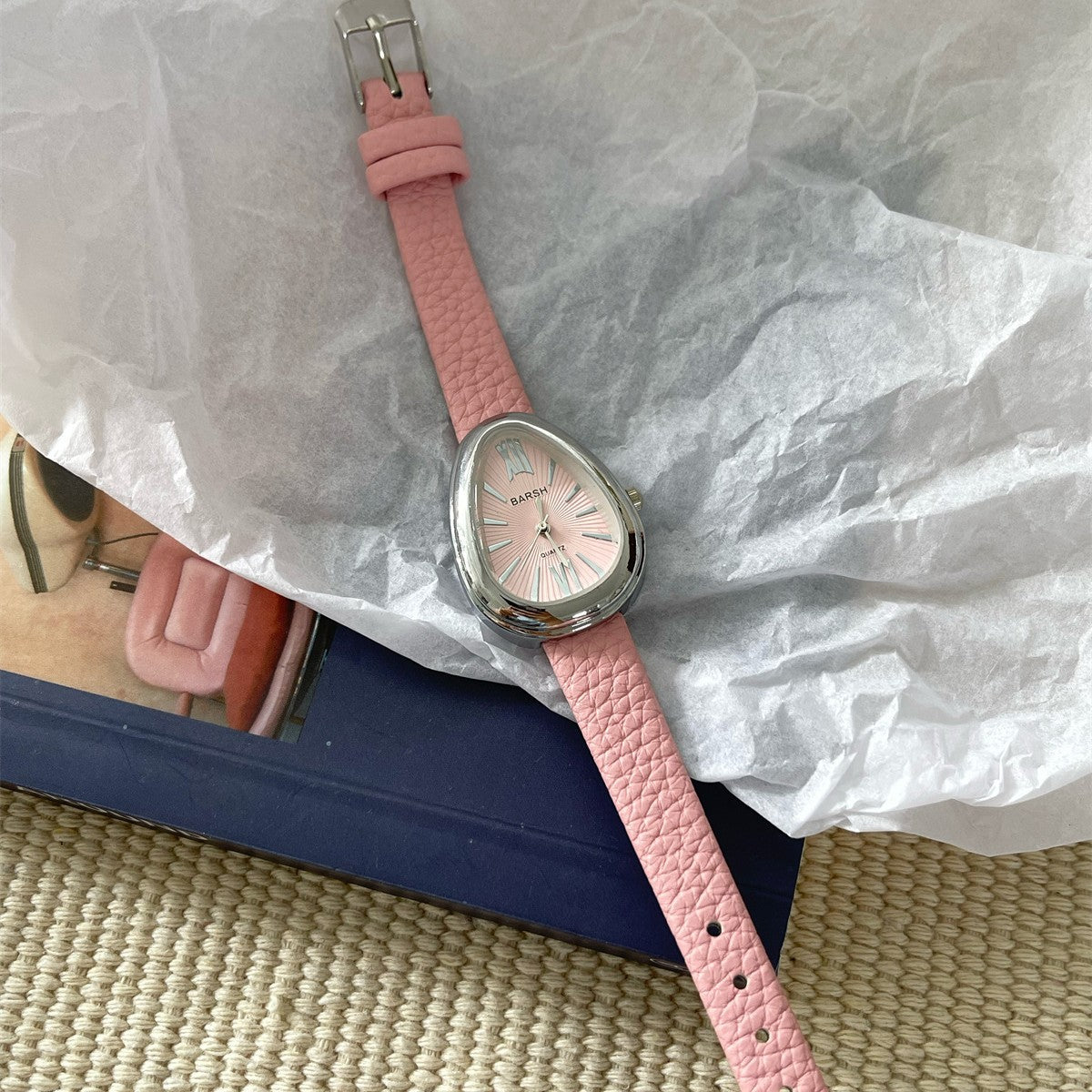 Snake Dial Leather Watch - DippedShop Wholesale - #8067